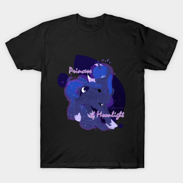 Princess of Moonlight, Luna T-Shirt by Twilidramon